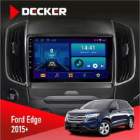 Штатная магнитола Ford Edge 2015+ Decker D9002 6x128, DSP, 360