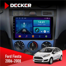 Штатная магнитола Ford Fiesta 2006-2008 Decker D9002 6x128, DSP, 360