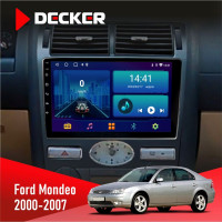 Штатная магнитола Ford Mondeo 2000-2007 Climate Decker D9002 6x128, DSP, 360