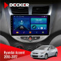 Штатная магнитола Hyundai Accent 2010-2017 Decker D9002 6x128, DSP, 360
