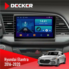 Штатная магнитола Hyundai Elantra 2016-2020 CAN Decker D9002 6x128, DSP, 360