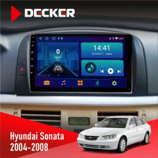 Штатная магнитола Hyundai Sonata (NF) 2004-2008 Decker D9002 6x128, DSP, 360