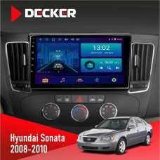 Штатная магнитола Hyundai Sonata 2008-2010 Decker D9002 6x128, DSP, 360