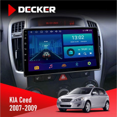 Штатная магнитола KIA Ceed 2007-2009 Decker D9002 6x128, DSP, 360