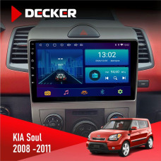 Штатная магнитола Kia Soul AM 2008-2011 Decker D9002 6x128, DSP, 360