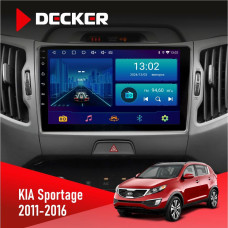 Штатная магнитола KIA Sportage 3 2011-2016 CAN Decker D9002 6x128, DSP, 360