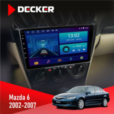 Штатная магнитола Mazda 6 2002-2007 Decker D9002 6x128, DSP, 360