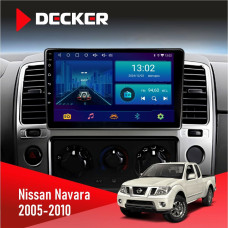 Штатна магнітола Nissan Navara (D40) 2005-2010 Decker D9002 6x128, DSP, 360