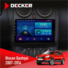Штатна магнітола Nissan Qashqai 2007-2014 360 Cam Decker D9002 6x128, DSP, 360