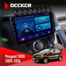 Штатна магнітола Peugeot (3008) 2009-2016 Climate Decker D9002 6x128, DSP, 360