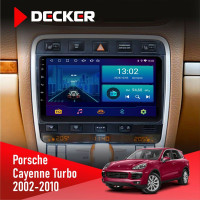 Штатна магнітола Porsche Cayenne Turbo 2002-2010 Decker D9002 6x128, DSP, 360