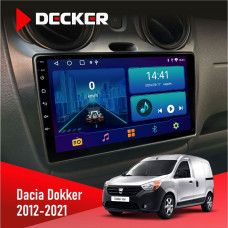 Штатная магнитола Renault Dokker, Sandero, Lodgy 2012+ Decker D9002 6x128, DSP, 360