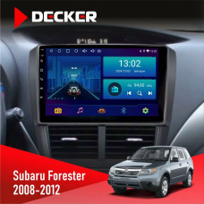 Штатная магнитола Subaru Forester 2008-2012 Decker D9002 6x128, DSP, 360