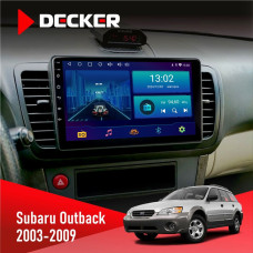 Штатная магнитола Subaru Outback 2003-2009 Decker D9002 6x128, DSP, 360