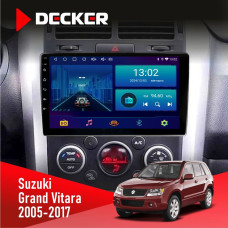 Штатная магнитола Suzuki Grand Vitara 2005-2017 Decker D9002 6x128, DSP, 360