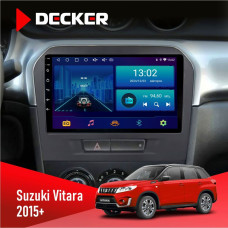 Штатная магнитола Suzuki Vitara 2015+ Decker D9002 6x128, DSP, 360
