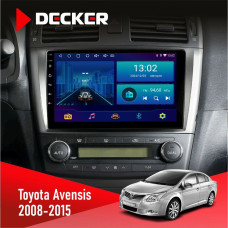 Штатная магнитола Toyota Avensis 2008-2015 Decker D9002 6x128, DSP, 360