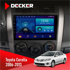 Штатная магнитола Toyota Corolla 2006-2013 Decker D9002 6x128, DSP, 360