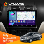 Штатна магнітола Gelly Emgrand EC7 2012-2014 Cyclone C10002 2x32, 4G, 2k