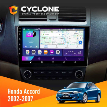  Штатна магнітола Honda Accord 2002-2007 Cyclone C10002 2x32, 4G, 2k