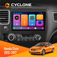  Штатна магнітола Honda Civic 2013-2017 Cyclone C10001 2x32