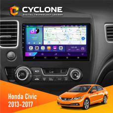  Штатна магнітола Honda Civic 2013-2017 Cyclone C10002 2x32, 4G, 2k
