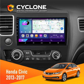  Штатна магнітола Honda Civic 2013-2017 Cyclone C10002 2x32, 4G, 2k