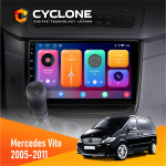 Штатна магнітола Mercedes-Benz Vito 2006-2014 Cyclone C10001 2x32