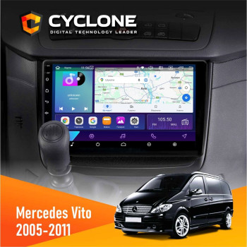  Штатна магнітола Mercedes-Benz Vito 2006-2014 Cyclone C10002 2x32, 4G, 2k