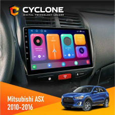  Штатна магнітола Mitsubishi ASX 2010-2016 Cyclone C10001 2x32