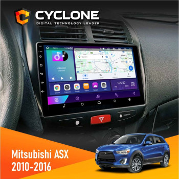  Штатна магнітола Mitsubishi ASX 2010-2016 Cyclone C10002 2x32, 4G, 2k