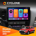 Штатная магнитола Mitsubishi Outlander 2015+ Cyclone C10001 2x32