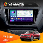 Штатная магнитола Volkswagen Tiguan 2016+ Cyclone C10002 2x32, 4G, 2k