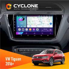 Штатная магнитола Volkswagen Tiguan 2016+ Cyclone C10002 2x32, 4G, 2k