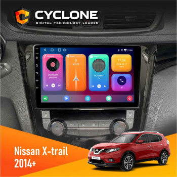 Штатная магнитола Nissan Qashqai, X-Trail 2014+ Cyclone C10001 2x32