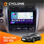 Штатная магнитола Nissan Teana 2013-2018 Cyclone C10002 2x32, 4G, 2k