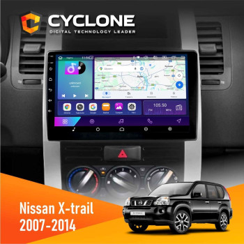  Штатна магнітола Nissan X-Trail 2007-2014 Cyclone C10002 2x32, 4G, 2k