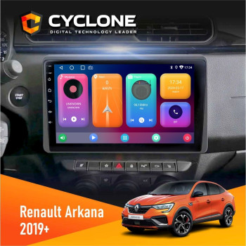 Штатная магнитола Renault Arkana 2019+ Cyclone C10001 2x32