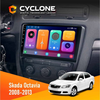 Штатная магнитола Skoda Octavia A5 2008-2013 Black Cyclone C10001 2x32