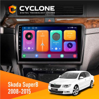  Штатна магнітола Skoda SuperB 2008-2015 Cyclone C10001 2x32