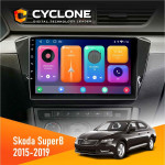 Штатна магнітола Skoda SuperB 2015-2019 Cyclone C10001 2x32
