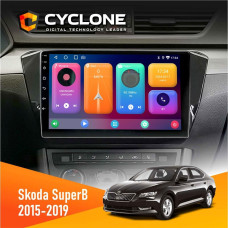 Штатная магнитола Skoda SuperB 2015-2019 Cyclone C10001 2x32
