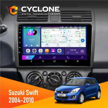  Штатна магнітола Suzuki Swift 2004-2010 Cyclone C10002 2x32, 4G, 2k