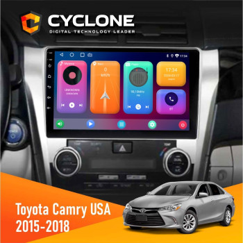Штатная магнитола Toyota Camry 2015-2018 USA Cyclone C10001 2x32