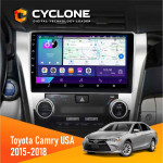 Штатная магнитола Toyota Camry 2015-2018 USA Cyclone C10002 2x32, 4G, 2k