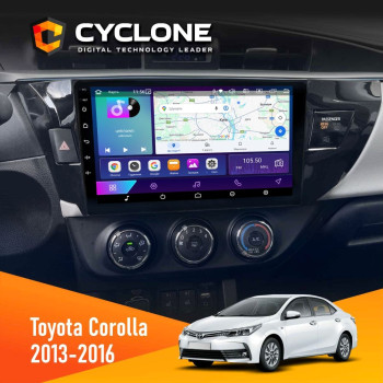  Штатна магнітола Toyota Corolla 2013-2016 Cyclone C10002 2x32, 4G, 2k