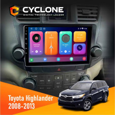 Штатная магнитола Toyota Highlander 2008-2013 Cyclone C10001 2x32