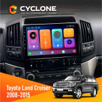 Штатная магнитола Toyota Land Cruiser (200) 2008-2015 Cyclone C10001 2x32