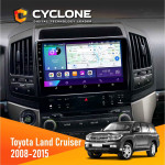 Штатна магнітола Toyota Land Cruiser (200) 2008-2015 Cyclone C10002 2x32, 4G, 2k