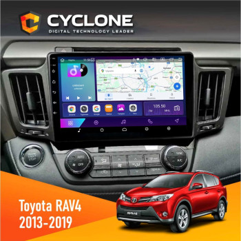  Штатна магнітола Toyota RAV4 2013-2019 Cyclone C10002 2x32, 4G, 2k